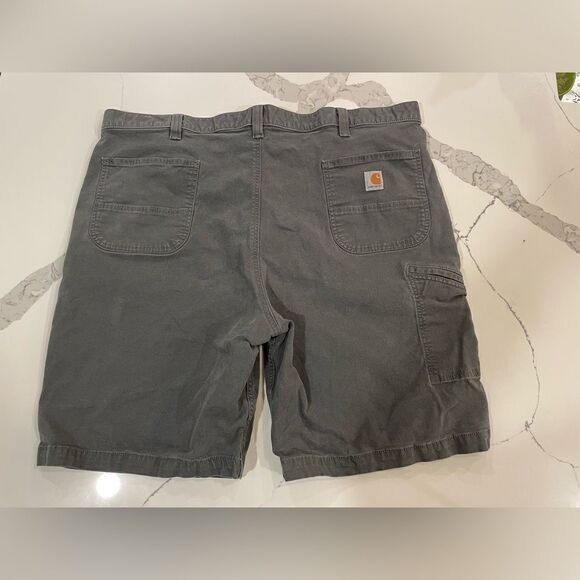 Carhartt Men's Shorts Relaxed Fit Carpenter Cargo Shorts Gray Sz 46 - Picture 2 of 7